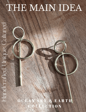 Load image into Gallery viewer, Keris solid brass earrings
