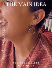 Load image into Gallery viewer, Keris solid brass earrings
